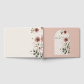 Woestijn Roos Roze & Groen Bloemen Greenery Weddin Gastenboek (Volledig)