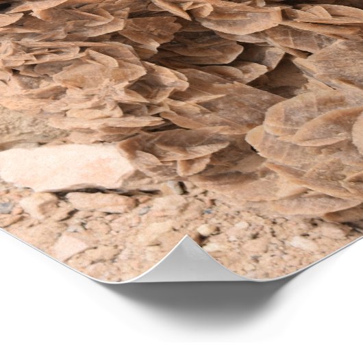 Woestijn Roos. Tunesië. Poster (Hoek)