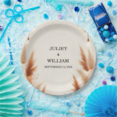 Woestijn rustieke Boho herfst Ombre bruine bruilof Papieren Bordje (Feest)