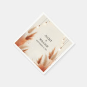 Woestijn rustieke Boho herfst Ombre bruine bruilof Servet (Hoek)