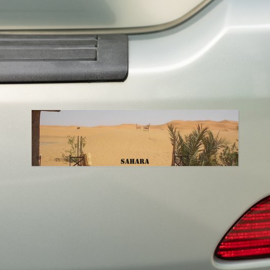 woestijn, Sahara Bumpersticker (Op auto)