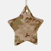 Woestijn Sand Camouflage Star Ornament (Rechts)