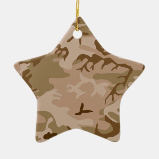 Woestijn Sand Camouflage Star Ornament (Voorkant)