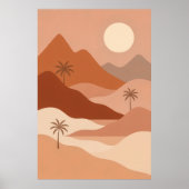 Woestijn Sereniteit | Boho stijl wanddecoratie Poster (Voorkant)