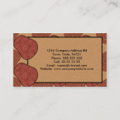 woestijn, sjabloon voor visitekaartjes (Achterkant)