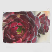 Woestijn Succulent Foto Tuinier Rode Tuin Plant Golfhanddoek (Horizontaal)