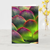 Woestijn Succulent in Heldere Zon en Schaduw Kaart (Gele Bloem)