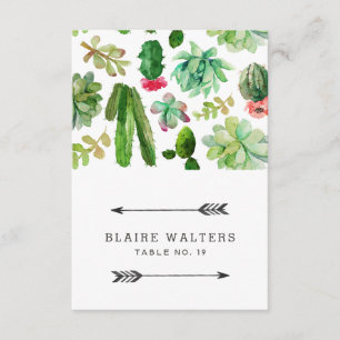 Woestijn Succulenten Huwelijks Plaatskaarten