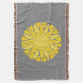 Woestijn Sun! grijs Deken (Voorkant Verticaal)