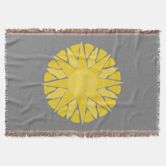 Woestijn Sun! grijs Deken