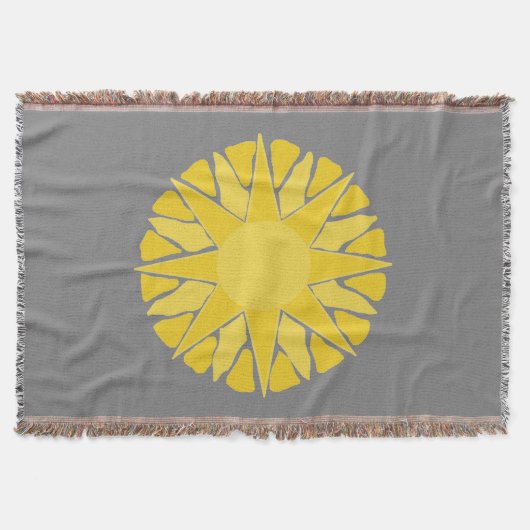 Woestijn Sun! grijs Deken (Voorkant)