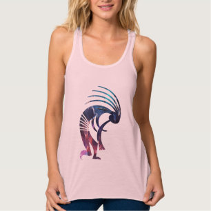 Woestijn Sun Zuidwest Kokopelli Tanktop