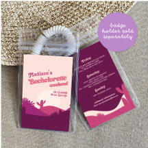 Woestijn Sunset Bachelorette Itinerary Insert