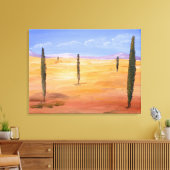 Woestijn - Surrealistisch Canvas Afdruk (Insitu (Woonkamer))
