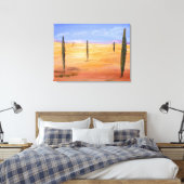 Woestijn - Surrealistisch Canvas Afdruk (Insitu (Slaapkamer))