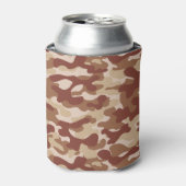 Woestijn Tan Camo Blikjeskoeler (Blikje Voorkant)