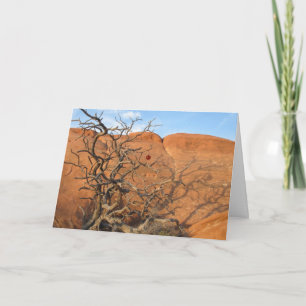 Woestijn Tannenbaum Feestdagen Kaart