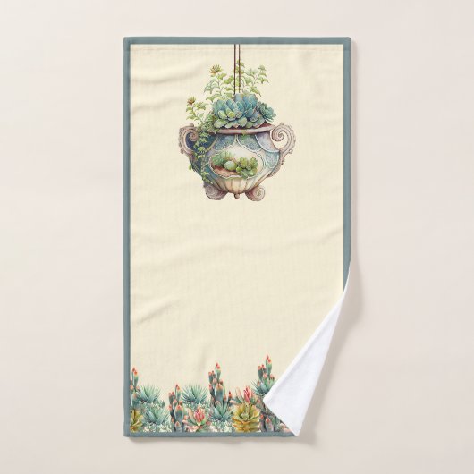 Woestijn Tuin Succulenten Cactus Agave Bad Handdoe Bad Handdoek (Handdoek)