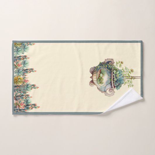 Woestijn Tuin Succulenten Cactus Agave Bad Handdoe Bad Handdoek (Handdoek)