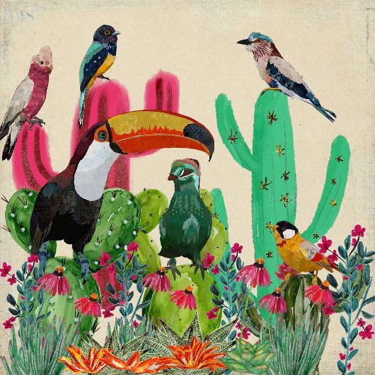 WOESTIJN UILEN WANDKLEED