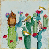 WOESTIJN UILEN WANDKLEED