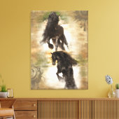 Woestijn van joy - omcirkeld canvas (Insitu (Woonkamer))