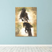 Woestijn van joy - omcirkeld canvas (Insitu (Houten vloer))