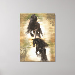 Woestijn van joy - omcirkeld canvas afdruk