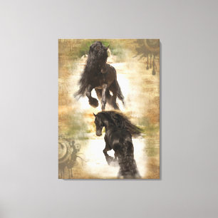 Woestijn van joy - omcirkeld canvas afdruk