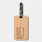 woestijn van Wahiba Sands - Oman Bagagelabel (Achterkant verticaal)