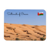 woestijn van Wahiba Sands - Oman Magneet (Horizontaal)
