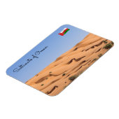 woestijn van Wahiba Sands - Oman Magneet (Linkerzijde)