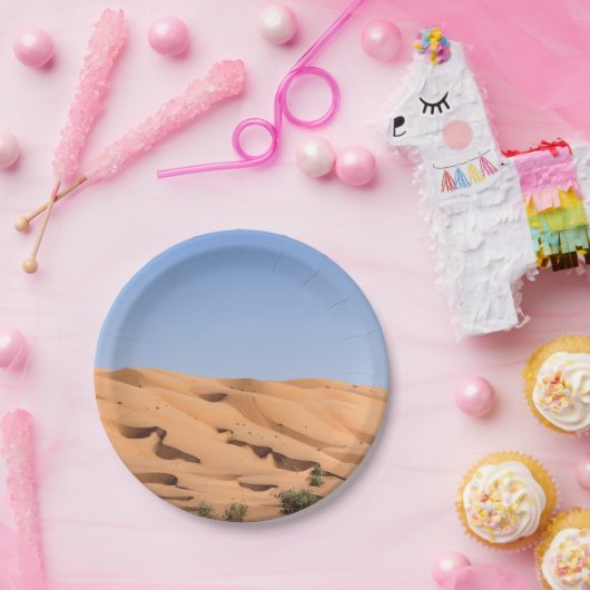 woestijn van Wahiba Sands - Oman Papieren Bordje (Feest)