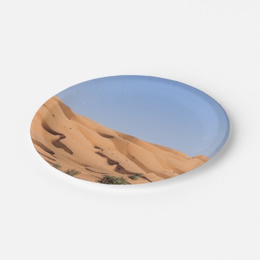 woestijn van Wahiba Sands - Oman Papieren Bordje (Gekanteld)