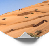 woestijn van Wahiba Sands - Oman Poster (Hoek)
