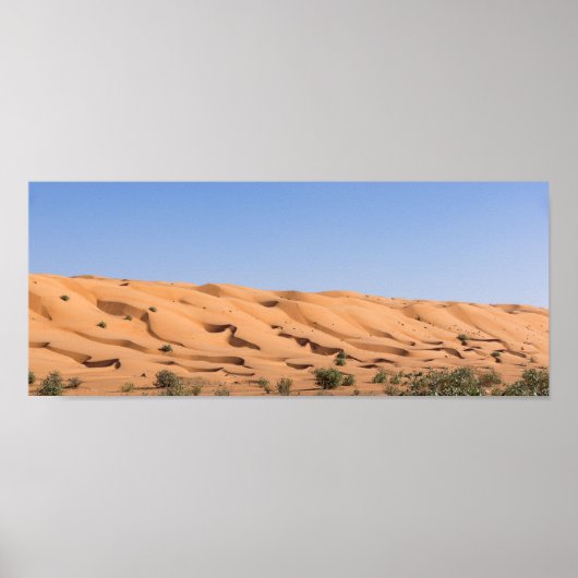 woestijn van Wahiba Sands - Oman Poster (Voorkant)