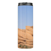 woestijn van Wahiba Sands - Oman Thermosbeker (Achterkant)