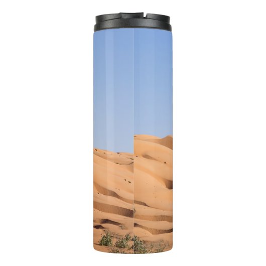 woestijn van Wahiba Sands - Oman Thermosbeker (Achterkant)