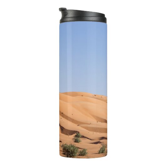 woestijn van Wahiba Sands - Oman Thermosbeker (Geroteerd rechts)