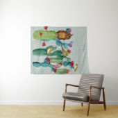 WOESTIJN VAN ZANGVOGELS WANDKLEED (In Situ (horizontaal))