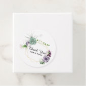 Woestijn Vetplanten Bruiloft Bedankjes Labels (In situ)