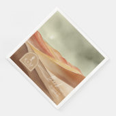 Woestijn Vibes bruiloft landschap dank u ID1019 Servet (Hoek)