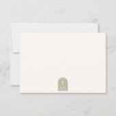 Woestijn Vibes Bruiloft Sage ID1019 RSVP Kaartje (Achterkant)