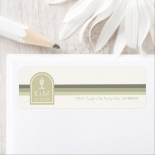 Woestijn Vibes Bruiloft Salie Ivoor ID1019 Etiket