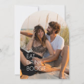 Woestijn Vibes Trouwfoto Sjabloon Arch ID1019 Kaart (Achterkant)