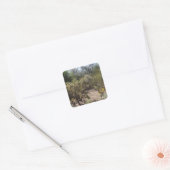 woestijn vierkante sticker (Envelop)