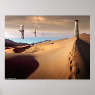Woestijn Wachttoren Poster