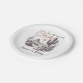 Woestijn Western Rodeo 1e Verjaardag Papier Borden Papieren Bordje (Gekanteld)