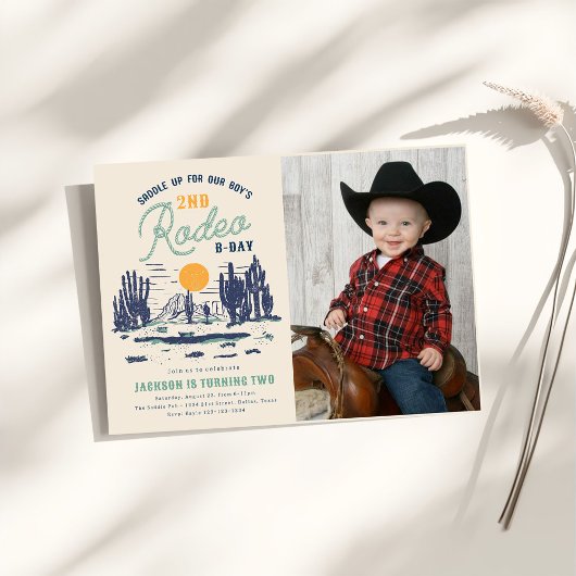  Woestijn Western Wild West 2e Verjaardag Kaart