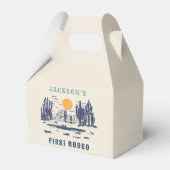  woestijn Western Wilde Westen 1e Verjaardag Bedankdoosjes (Voorkant Zijde)